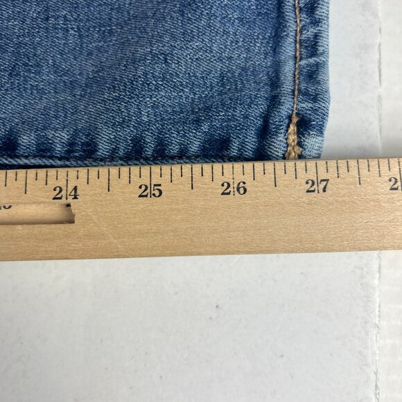 American Eagle Jeans Womens 31x27 Low Rise Kick Boot Cut Blue Faded Denim Tag 8S - Picture 12 of 16